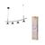 Decor Fuji 4XPendant Linear 16W 930 Black - , изображение 2
