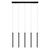 Decor Flute Pendant Linear 28.5W 930 Black - 