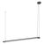 Office Line Slab 1.2m 40W 840 DIM Black - 
