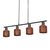 Decor Clay Windows Pendant LN 4XE27 Brown - 