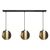 Decor Folded Globe Pendant Linear 3xE27 Gold - 