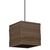 Decor Cardboard Square Pendant E27 Brown - 