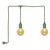 ENDURA® Decor Portable Pendant 6m 2X2.5W 824 Plug E27 Green - , изображение 4
