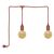 ENDURA® Decor Portable Pendant 6m 2X2.5W 824 Plug E27 Brown - , изображение 3