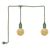 ENDURA® Decor Portable Pendant 6m 2X2.5W 824 Plug E27 Green - 