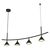 Decor Fuji 4XPendant Linear 16W 930 Black - , изображение 4
