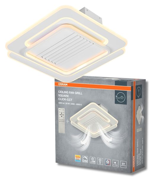 Ceiling Fan Grill Square 55W CCT White - , изображение 2