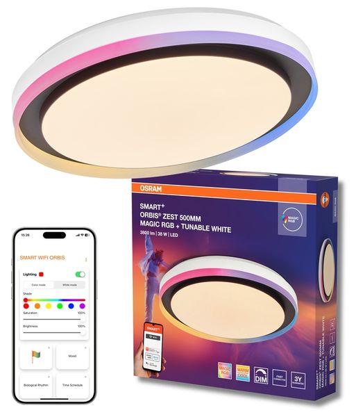Smart+ Wifi Orbis ZEST RGB 500mm Black - , изображение 2