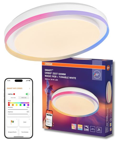 Smart+ Wifi Orbis ZEST RGB 500mm White - , изображение 2