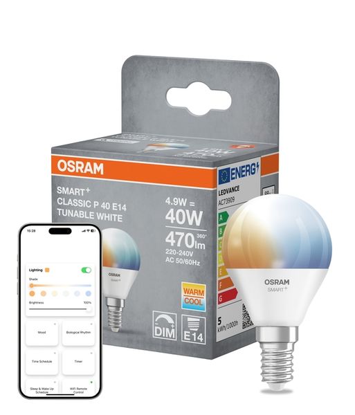 SMART+ MATTER Tunable White Classic P40 4.9W E14 - , изображение 7