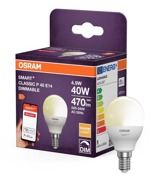 SMART+ ZIGBEE Dimmable Classic P40 4.9W E14 - , изображение 5