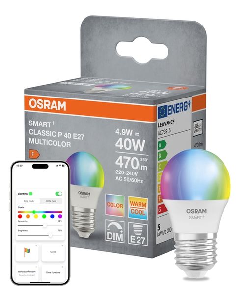 SMART+ MATTER Multicolor Classic P40 4.9W E27 Single Pack - , изображение 7