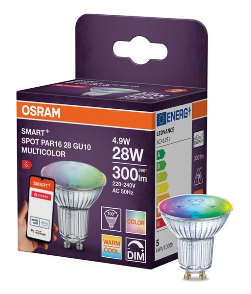 SMART+ ZIGBEE Multicolor Spot PAR16 28 4.9W GU10 - , изображение 5