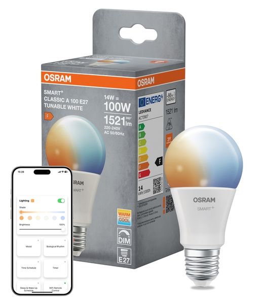 SMART+ MATTER Classic A100 14W 827...865 TW E27 - , изображение 7