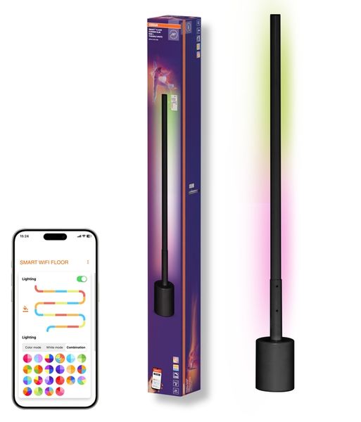 SMART+ Wifi Floor Corner Black SLIM RGB + TW + RC - , изображение 3
