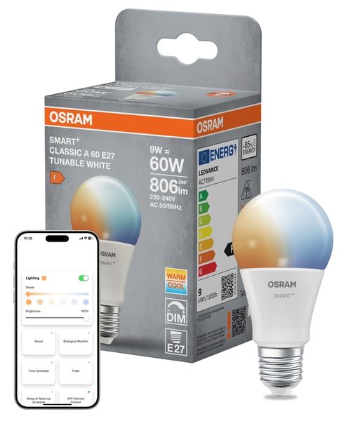 SMART+ MATTER Classic A60 9W 827...865 TW E27 - , изображение 7