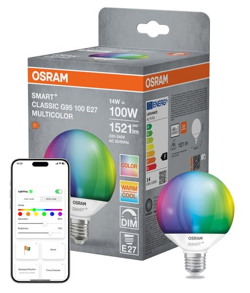 SMART+ MATTER Multicolor Classic Globe 95 100 14W E27 - , изображение 7