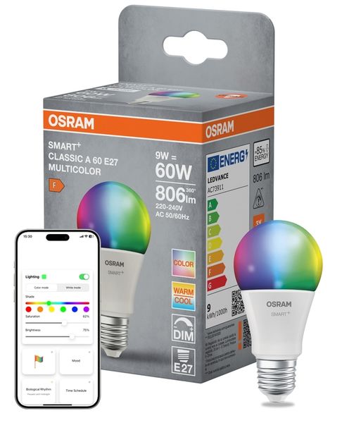 SMART+ MATTER Multicolor Classic A60 9W E27 - , изображение 7