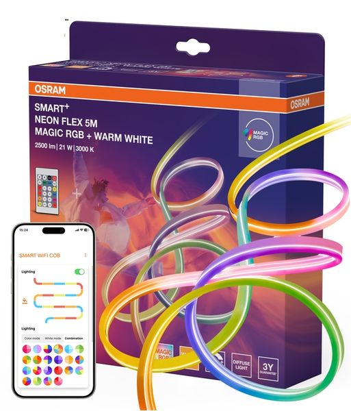 Smart+ Wifi Neon Flex 5M Magic RGB 830 Remote Control - , изображение 3