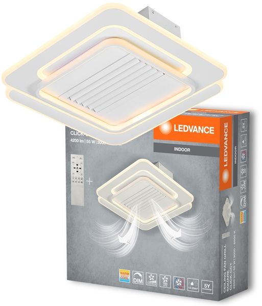 Ceiling Fan Grill Square 55W CCT White - , изображение 2