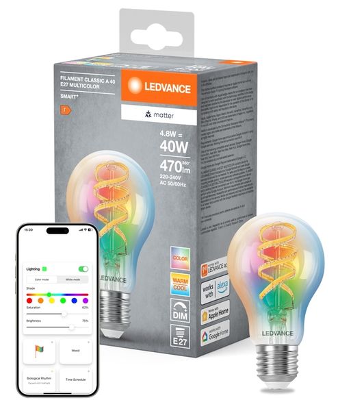 SMART+ MATTER Filament Multicolor Classic A40 4.8W E27 - , изображение 9