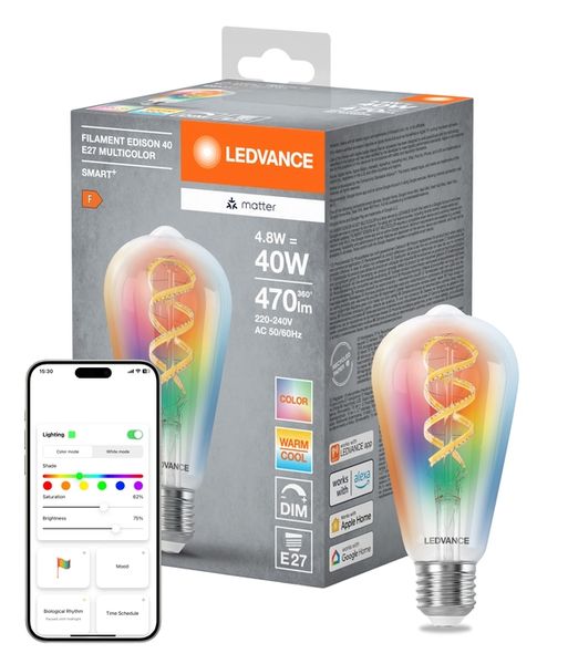 SMART+ MATTER Filament Multicolor Classic E40 4.8W E27 - , изображение 9