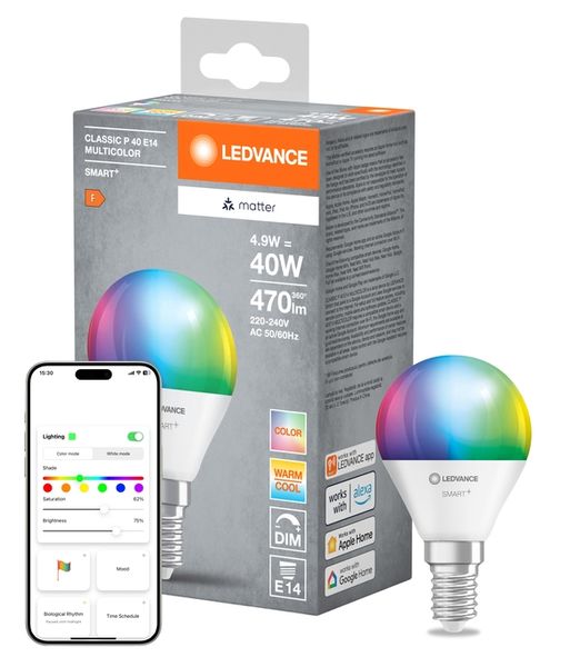 SMART+ MATTER Multicolor Classic P40 4.9W E14 - , изображение 9