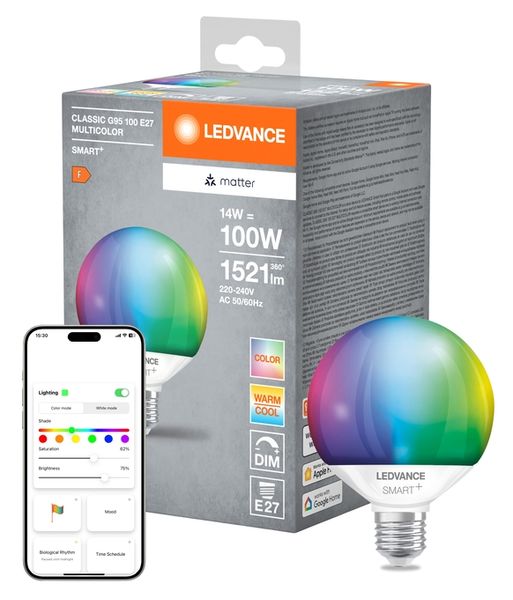 SMART+ MATTER Multicolor Classic Globe 95 100 14W E27 - , изображение 9