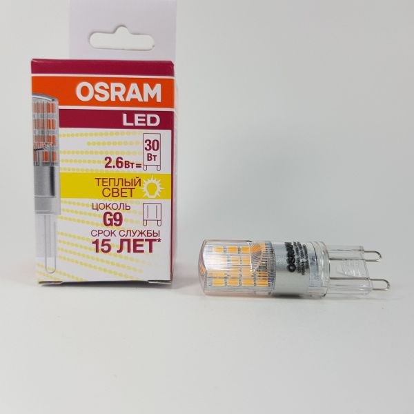LEDPPIN 30 2,6W/827 G9 230V   320Lm d15x52  - LED лампа OSRAM - 