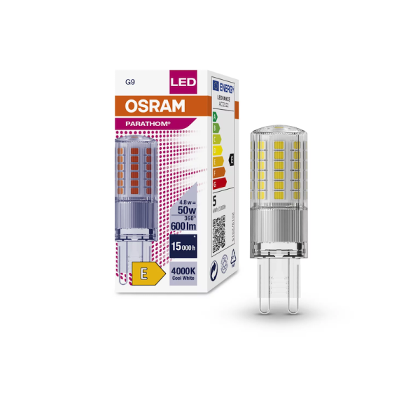 4.8W/840 (=50W) G9 230V LEDPPIN (PARATHOM) 600Lm d18x59  - LED лампа OSRAM - , изображение 2