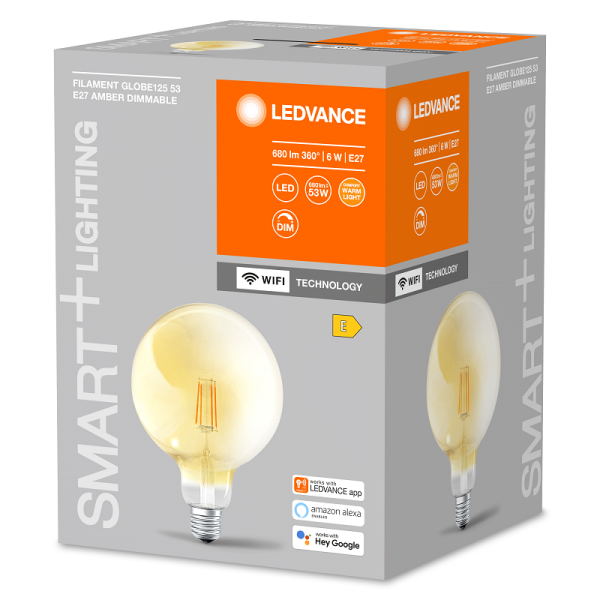 SMART+ Filament Globe Dimmable 53 6 W/2400 K E27 - , изображение 5