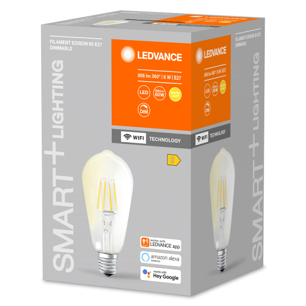 SMART+ Filament WiFi Classic Edison 60 5,5W E27 - , изображение 5