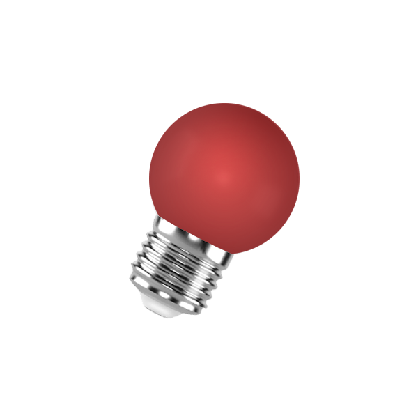 FL-LED DECO-GL45 1W E27    RED      230V  E27 красный (LED шарик) FOTON  -  лампа - 