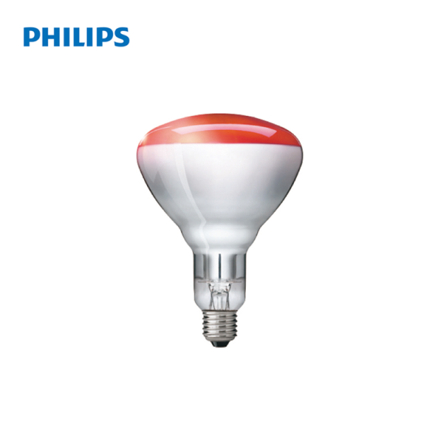 PHILIPS  R125  IR150RH  E27 230-250V d125x173 красная - инфракрасная лампа - , изображение 2