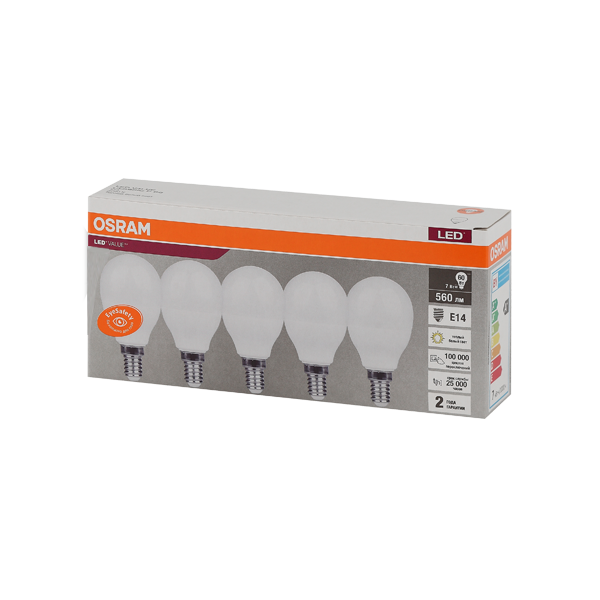 LVCLP60 7SW/830 230V E14 Экопак1X5  RU OSRAM - 