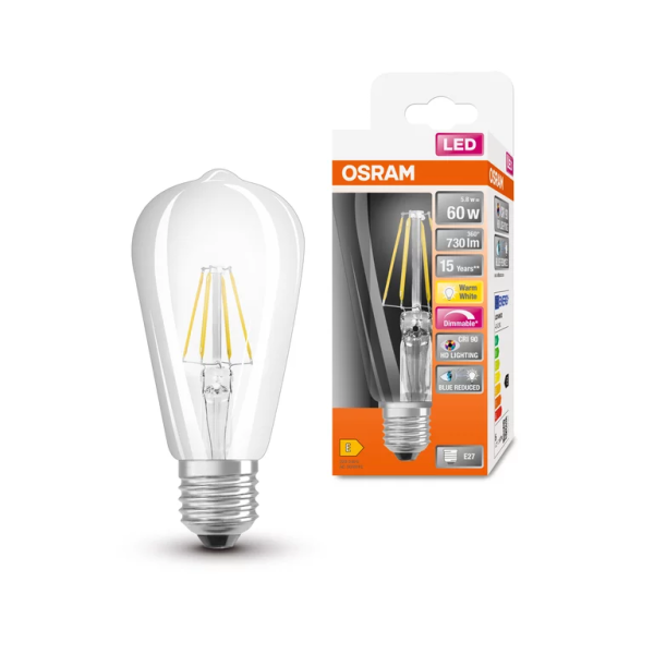 LED Superstar Plus Classic Edison 60 Filament DIM 5.9W 927 Clear E27 - , изображение 2