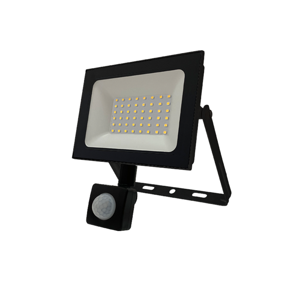 FL-LED Light-PAD SENSOR  50W Black    4200К 4250Лм  50Вт  AC220-240В 170x110x45мм 300г - С датчиком - 