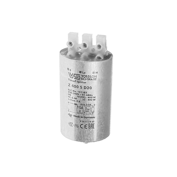 Z  400 S D20(таймер) 220-240V 5A 4-5kV d45x90  1м  IPP-техн (МГЛ_C-HI 35-400W/ДНаТ 70-400W) - ИЗУ VS - 