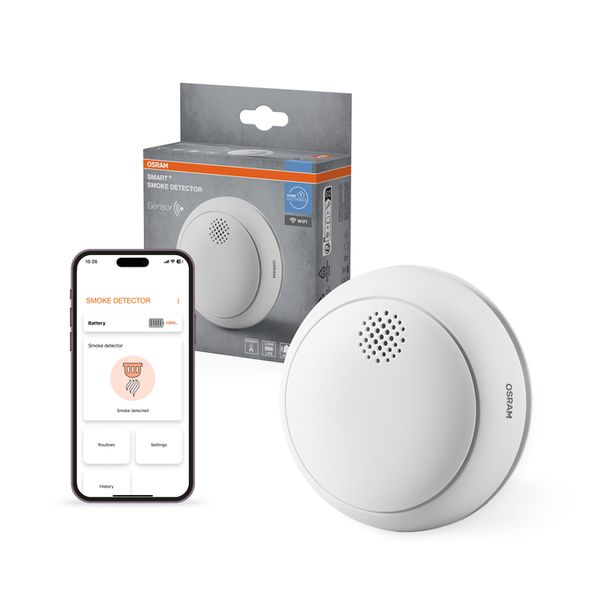 SMART+ WIFI Smoke Detector White - , изображение 2
