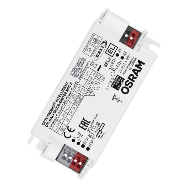 Драйвер для LED светильников OTi DALI 30/220…240/700  NFC S /LEDset/Prog 30W  350....700mA  20-50V  97x43x30 OSRAM - 