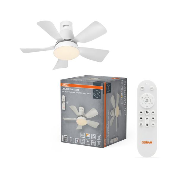 Ceiling fan Leste 445mm 21W CCT - , изображение 3