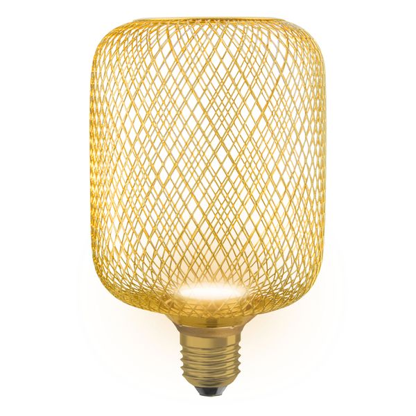 DECOR LED FLAT SQUARE 100 GOLD 3.5W 827 Frosted E27 Non-DIM - , изображение 2