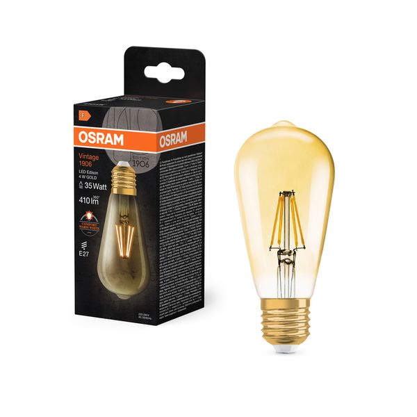 Vintage 1906 Edison 35 Filament 4W 824 Gold E27 - , изображение 5