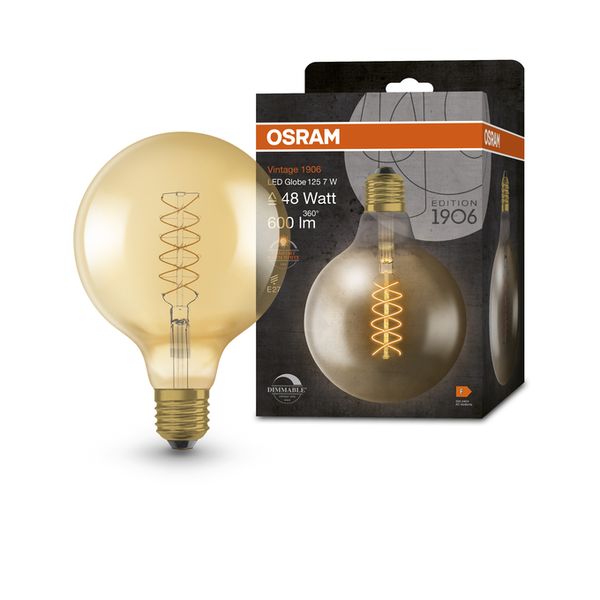 Vintage 1906 Globe 125 48 Filament DIM 7W 822 Gold E27 - , изображение 8