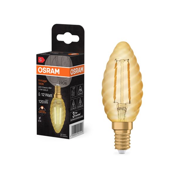 Vintage 1906 Classic BW 12 Filament 1.5W 824 Gold E14 - , изображение 8