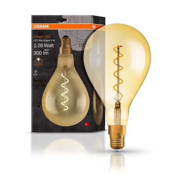 Vintage 1906 Filament Big Grape 4W 820 Gold E27 - , изображение 8
