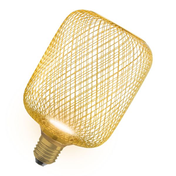 DECOR LED FLAT SQUARE 100 GOLD 3.5W 827 Frosted E27 Non-DIM - 