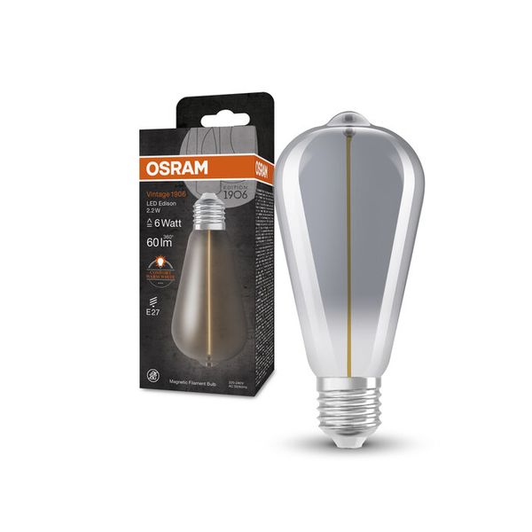 Vintage 1906 Edison 6 Filament Magnetic 2.2W 818 Smoke E27 - , изображение 5