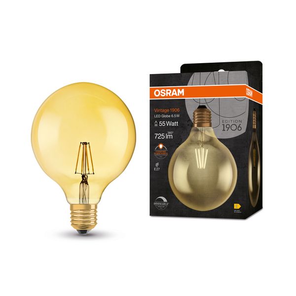 Vintage 1906 Globe 55 Filament DIM 6.5W 824 Gold E27 - , изображение 20