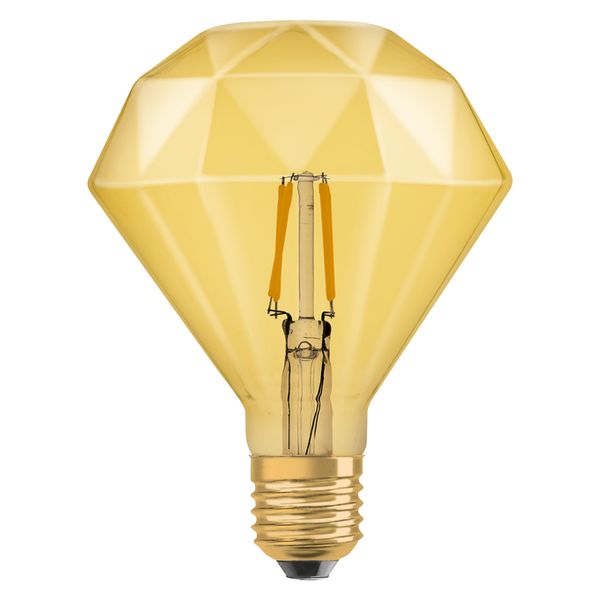 Vintage 1906 Edison 40 Filament Diamond 4W 824 Gold E27 - , изображение 2